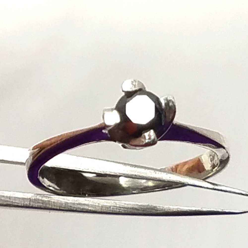 Black Diamond Solitare Ring